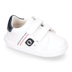 Deportiva niño OKAA FLEX sin cordones en color Blanco.