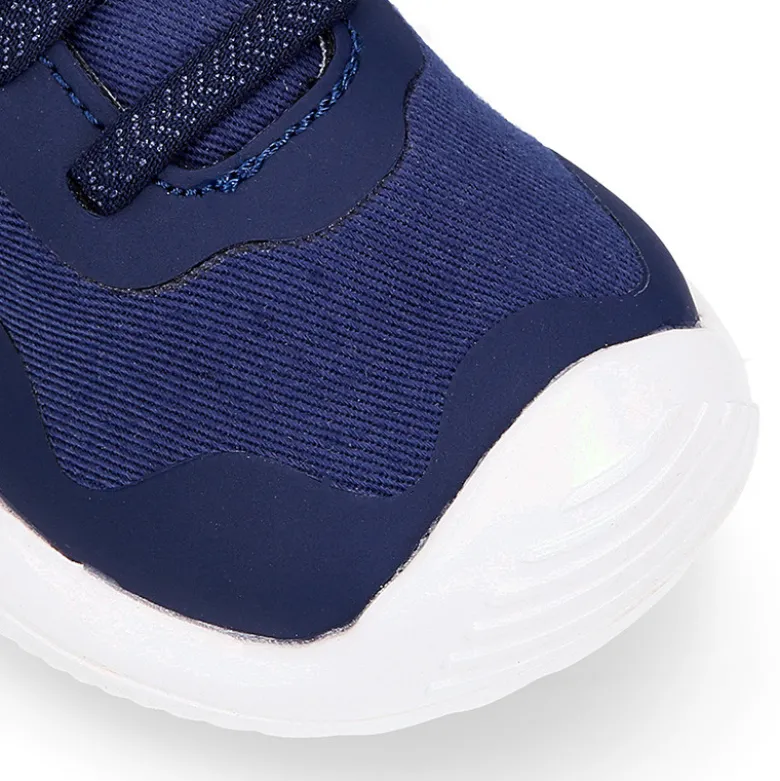 Deportiva niños BAREFOOT Baby free con cordones elásticos.