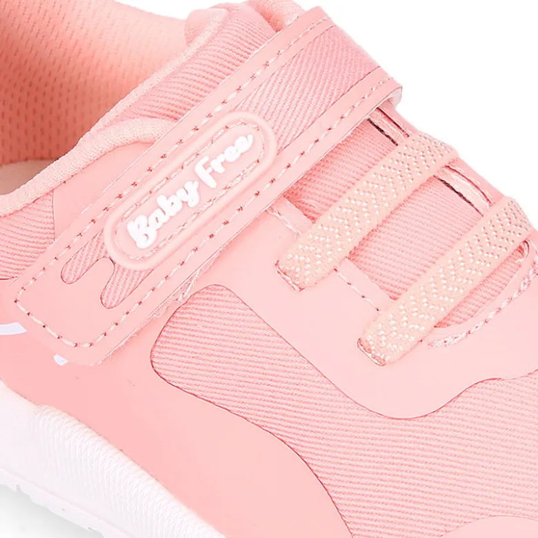 Deportiva niños BAREFOOT Baby free con cordones elásticos.