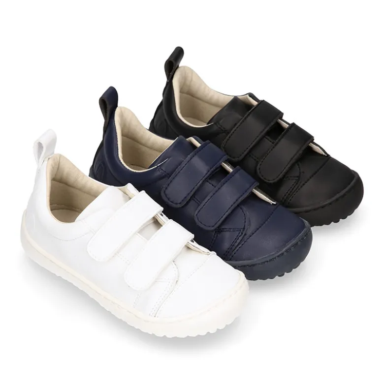 Deportiva niños colegial BAREFOOT Okaa Flex sin cordones.