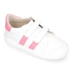Deportiva niños colegial Okaa Flex rayas laterales. Modelo RESPETUOSO.