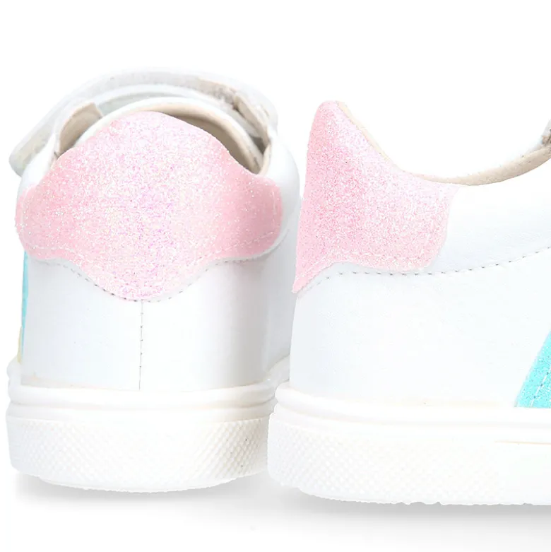 Deportiva niños Okaa Flex rayas laterales de colores. Modelo RESPETUOSO.