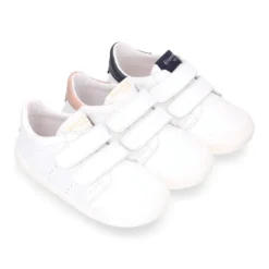 Deportivas Colegiales Blanditos by Crio´s París sin cordones en piel suave