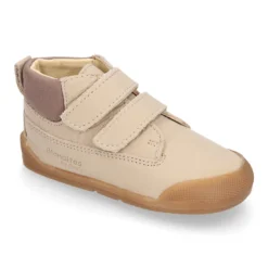 Deportivas niños tipo botitas de Blanditos by Crio´s en piel sin cordones.