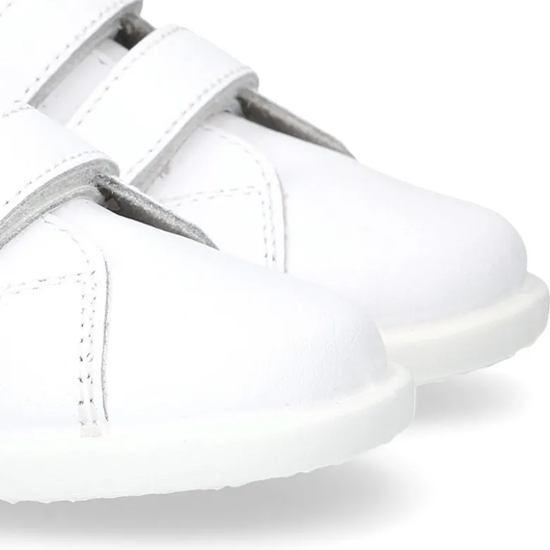 Deportivo niño peques sin cordones en piel lavable.