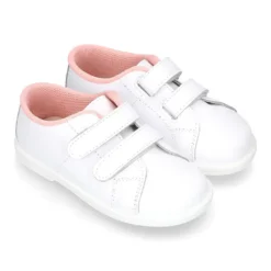 Deportivo niño peques sin cordones en piel lavable.