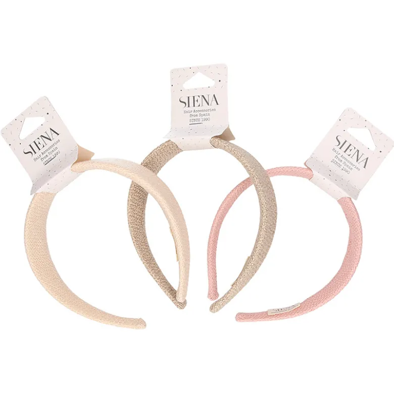 Diadema para el pelo de lino niña para Ceremonia.