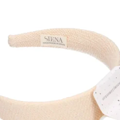 Diadema para el pelo de lino niña para Ceremonia.
