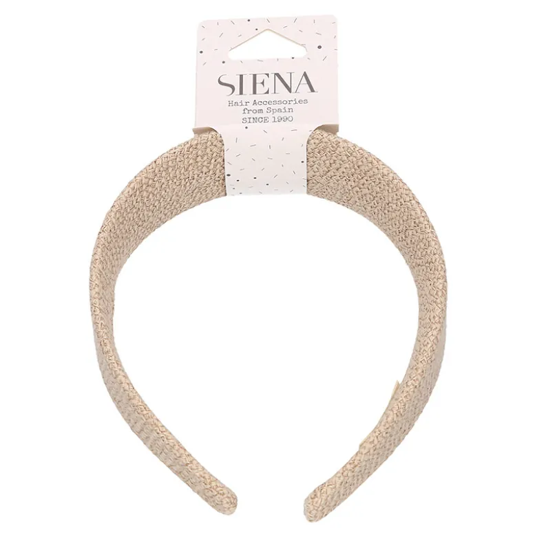 Diadema para el pelo de lino niña para Ceremonia.