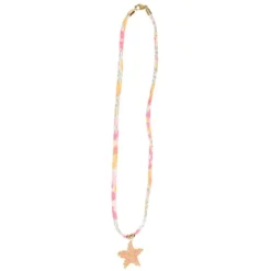Gargantilla estrella de mar con cordón floral inglés