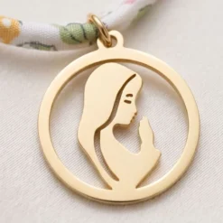 Gargantilla Infantil Virgen - Estampado de flores Inglés