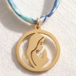 Gargantilla Infantil Virgen - Estampado de flores Inglés