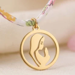 Gargantilla Infantil Virgen - Estampado de flores Inglés