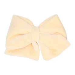 Lazo niña para pelo con pinza pico pato en terciopelo a juego con nuestras merceditas.