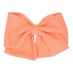 Lazo para el pelo de niña en tela de colores de primavera verano con pinza pico pato.