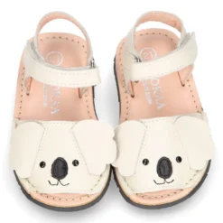 Menorquina niño KOALA en piel suave y suela flexible.
