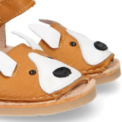 Menorquina niños ZORRITO en piel suave y suela flexible.