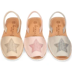 Menorquina Tira con Estrella en Piel EXTRA SUAVE.