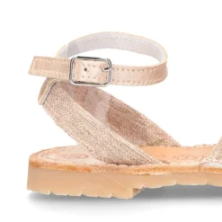 Menorquina Tira con pulsera tobillo en LINO.