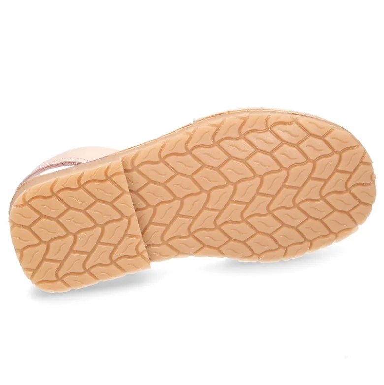 Menorquina Tira en piel EXTRA SUAVE con lentejuelas.
