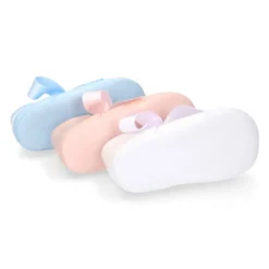 Mercedita angelito bebé niña con LAZO en piel charol.
