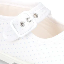 Mercedita bebés lona topitos suela SUPER FLEXIBLE.