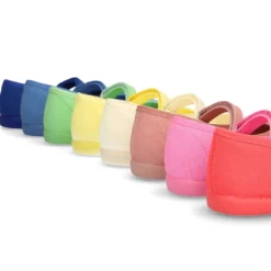 Mercedita básica con cierre adherente en lona algodón NUEVOS COLORES de temporada.