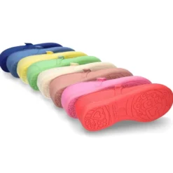 Mercedita básica con cierre adherente en lona algodón NUEVOS COLORES de temporada.