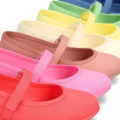 Mercedita básica con cierre adherente en lona algodón NUEVOS COLORES de temporada.