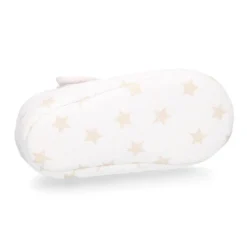 Mercedita con cierre adherente en lona con estrellas para bebés.