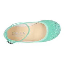 Mercedita con STRASS y pulsera tobillera en Serratex.