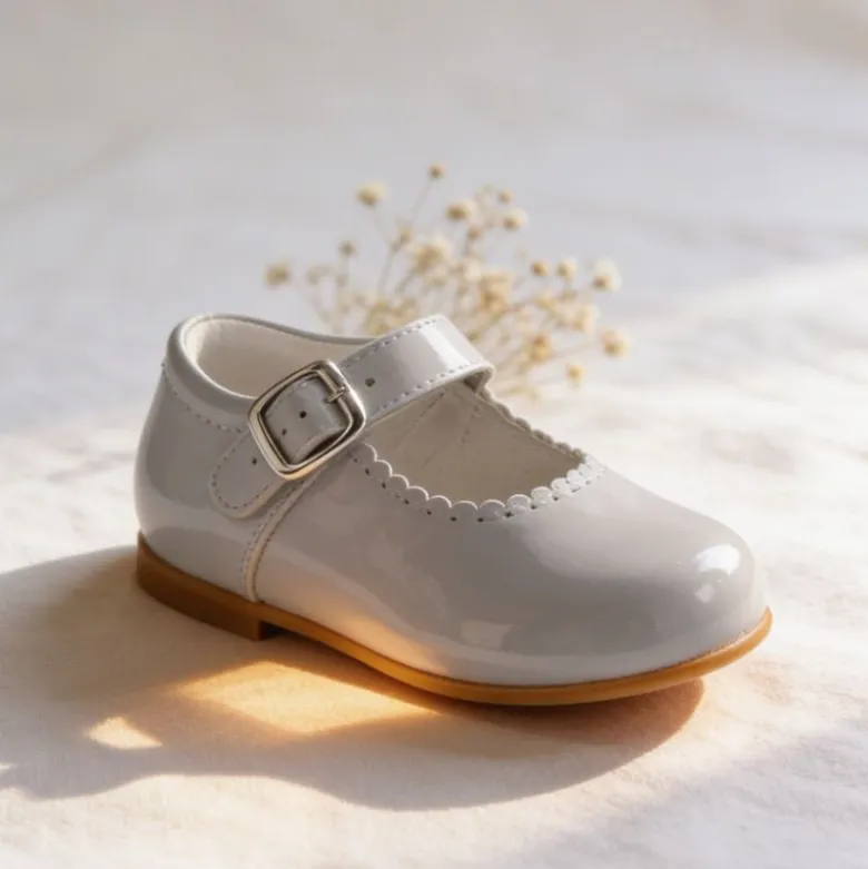 Mercedita de piel charol niña con hebilla – Colección ceremonia