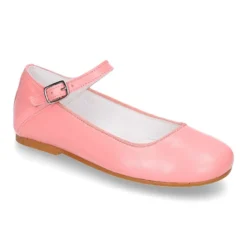 Mercedita MODA escotada con hebilla en piel suave en colores de temporada.
