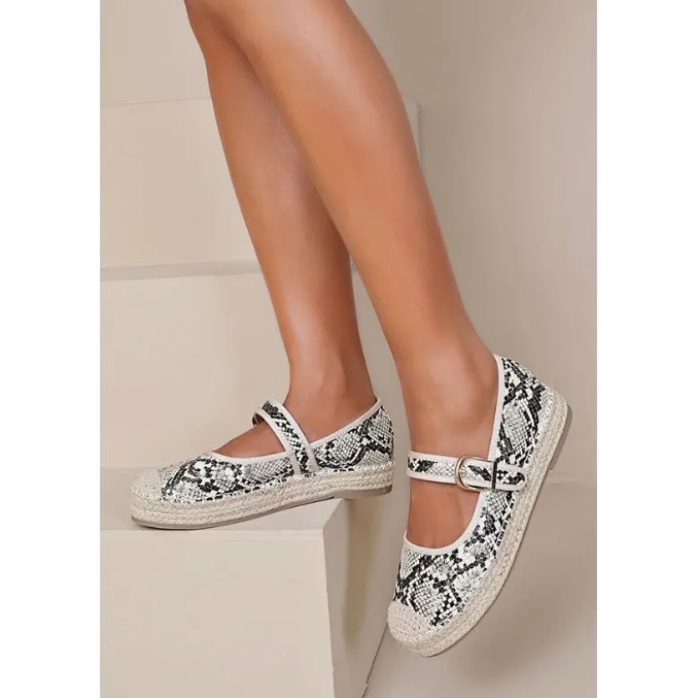 Mercedita mujer tipo alpargata con diseño SNAKE