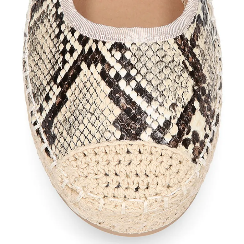 Mercedita mujer tipo alpargata con diseño SNAKE