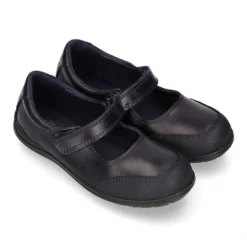 Mercedita niña colegial sin cordones y con puntera reforzada en piel lavable.