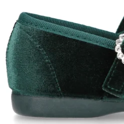 Mercedita niña con hebilla tipo DIAMANTES en Terciopelo.