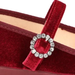 Mercedita niña con hebilla tipo DIAMANTES en Terciopelo.