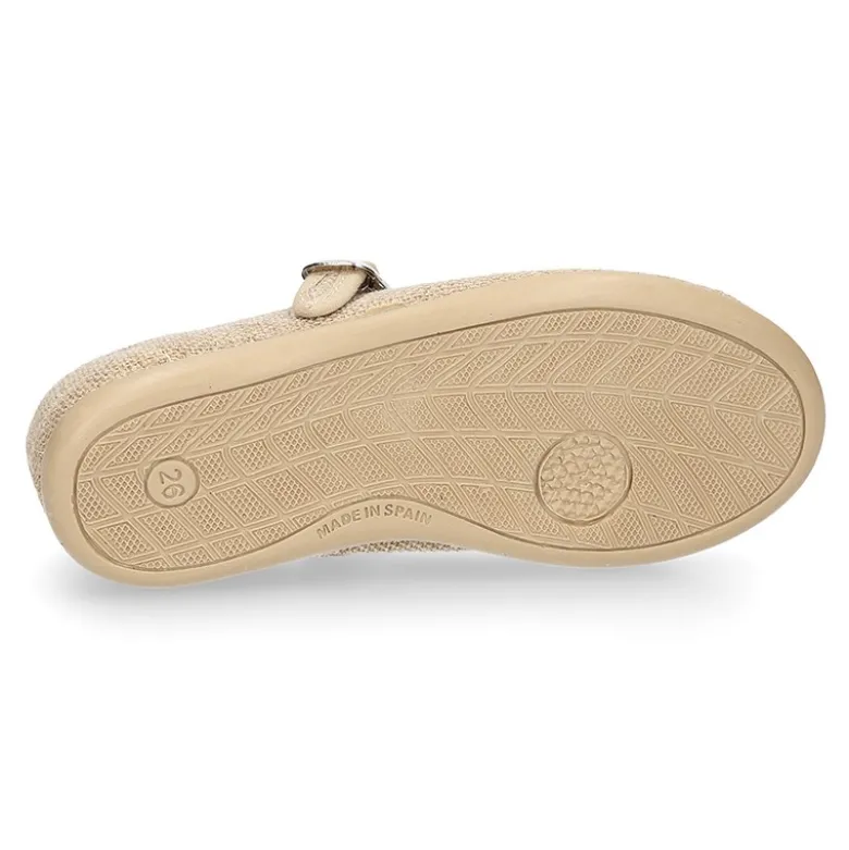 Mercedita niña estilizada en LINO NATURAL.