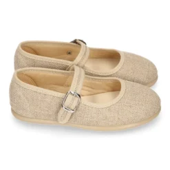 Mercedita niña estilizada en LINO NATURAL.