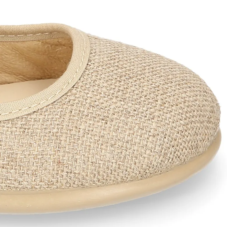 Mercedita niña estilizada en LINO NATURAL.