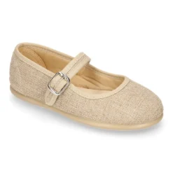 Mercedita niña estilizada en LINO NATURAL.