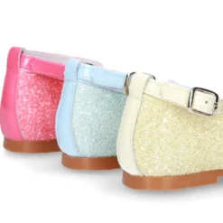 Mercedita o Bailarina tipo GILDA con lazo en GLITTER suave en colores de temporada.