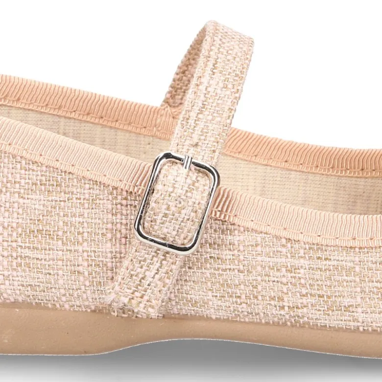 Mercedita OKAA con lazo zapatero en lino para vestir.