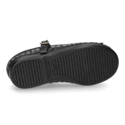 Merceditas hebilla lazo zapatero efecto COCO NEGRO.