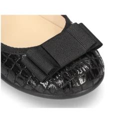 Merceditas hebilla lazo zapatero efecto COCO NEGRO.