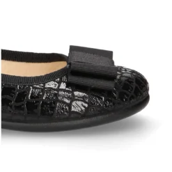 Merceditas hebilla lazo zapatero efecto COCO NEGRO.