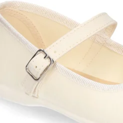 Merceditas hebilla lazo zapatero en lona efecto SEDA.