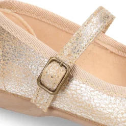 Merceditas niña hebilla lazo zapatero en Serratex METALIZADO.