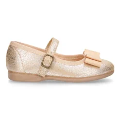 Merceditas niña hebilla lazo zapatero en Serratex METALIZADO.